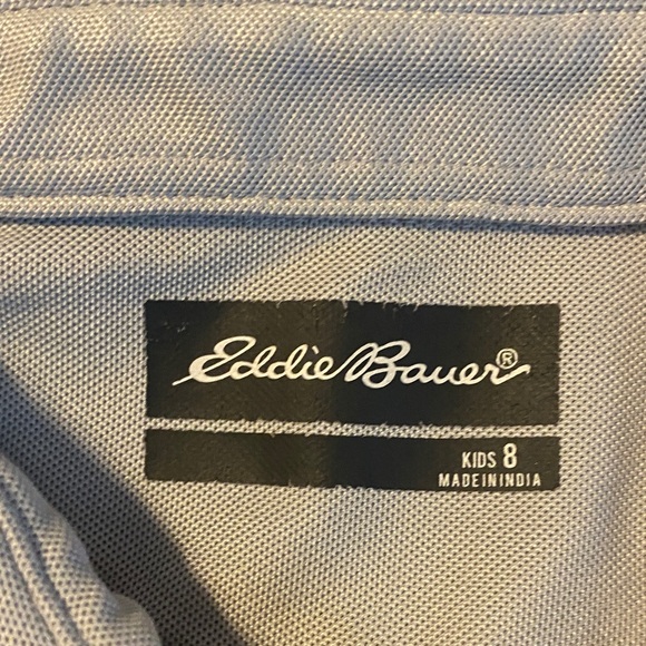 Eddie Bauer light gray Polo and Shorts Set - Picture 2 of 3